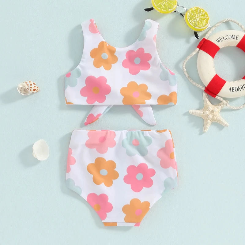 Floral Splash Two-Piece Swimsuit