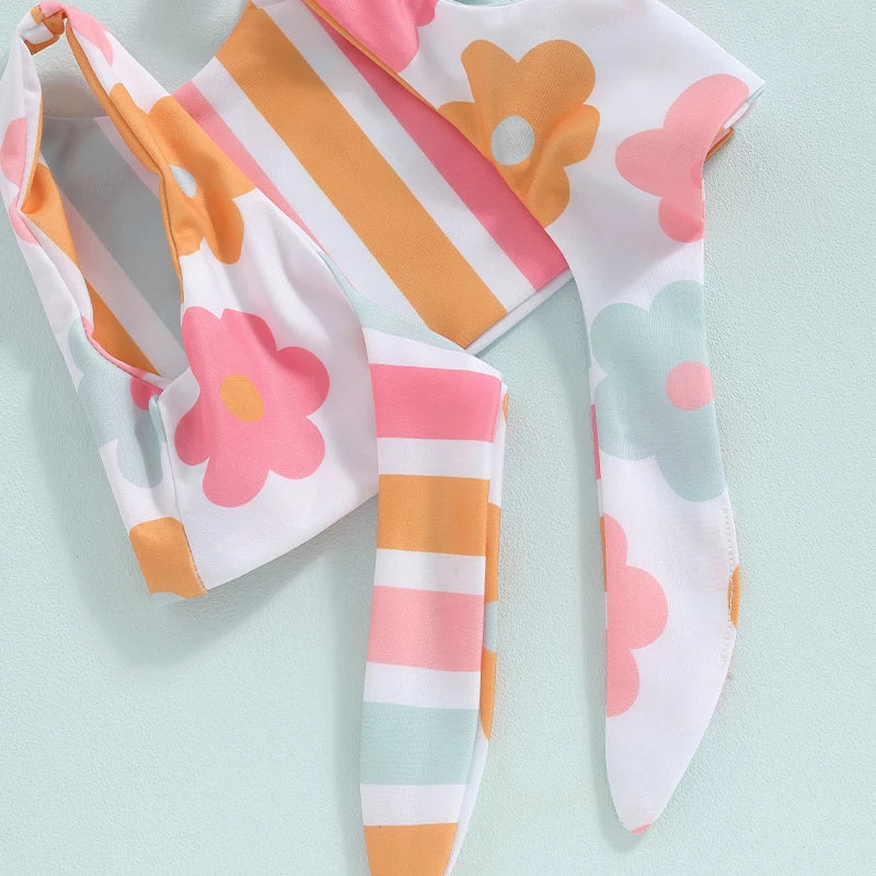 Floral Splash Two-Piece Swimsuit