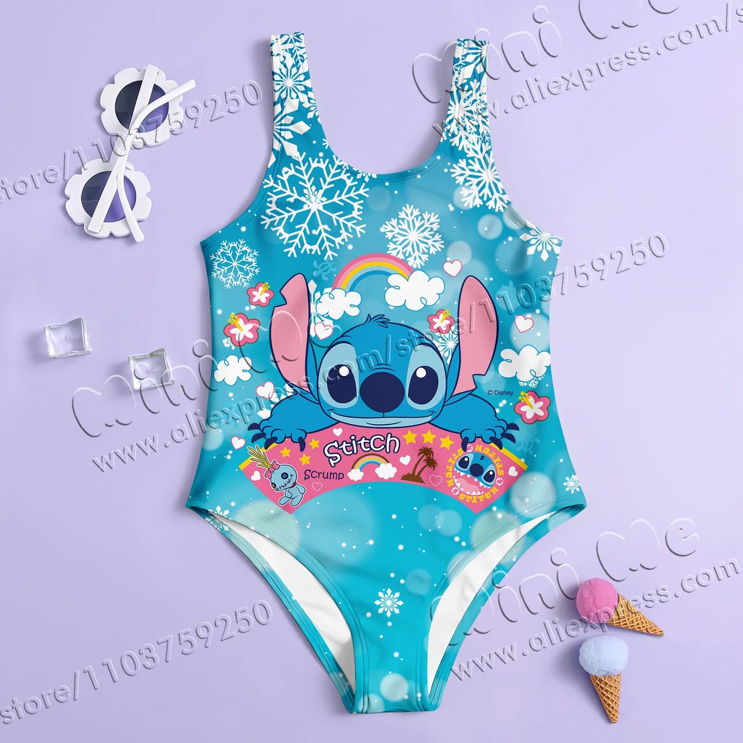 Leo & Stitch Girls’ Summer Swimsuit – Sweet, Stylish & So Ready for Fun!