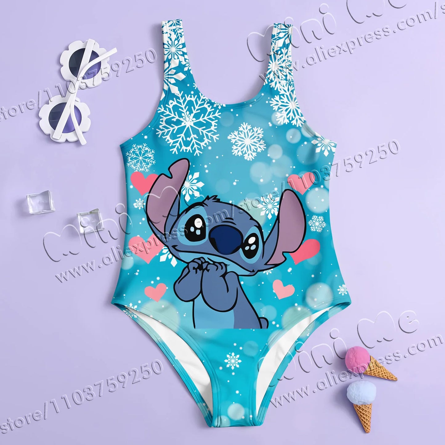 Leo & Stitch Girls’ Summer Swimsuit – Sweet, Stylish & So Ready for Fun!