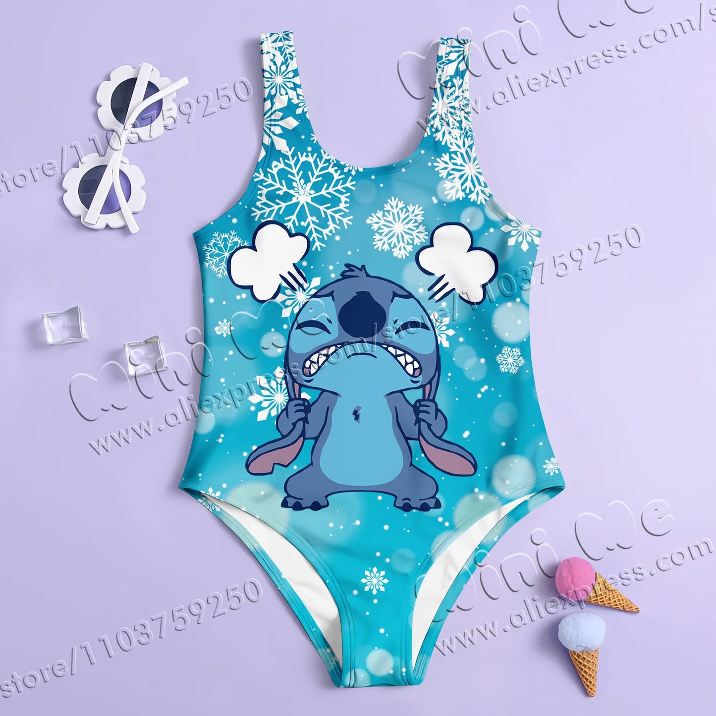 Leo & Stitch Girls’ Summer Swimsuit – Sweet, Stylish & So Ready for Fun!