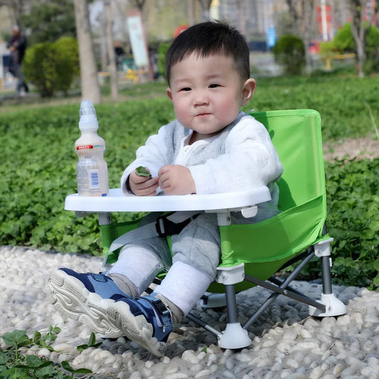 Beach-Ready Baby Chair – Shade, Snack & Relax Anywhere!