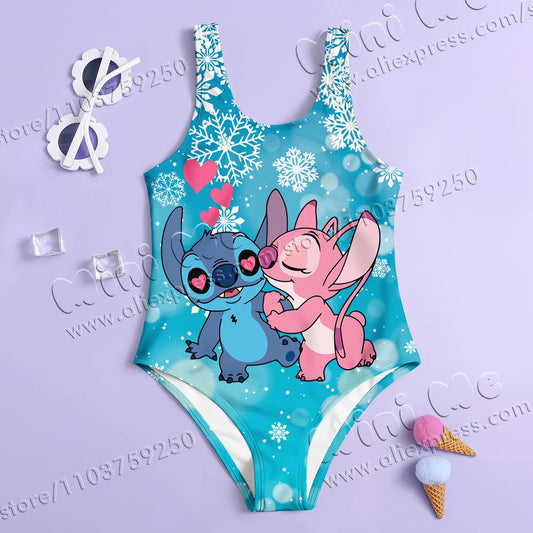 Leo & Stitch Girls’ Summer Swimsuit – Sweet, Stylish & So Ready for Fun!