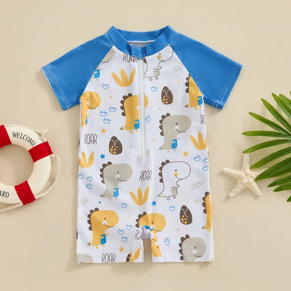 Under-the-Sea Fun – Toddler Boys Rash Guard Swimsuit!