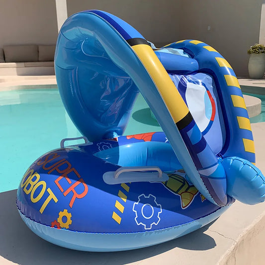 Sunshine Baby Float – Inflatable Pool Seat with Canopy for Little Swimmers (0–6Y)