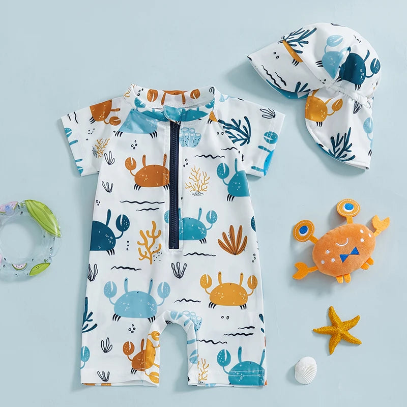 Crab-tastic Toddler Swim Set – Sun, Sea, and Smiles!