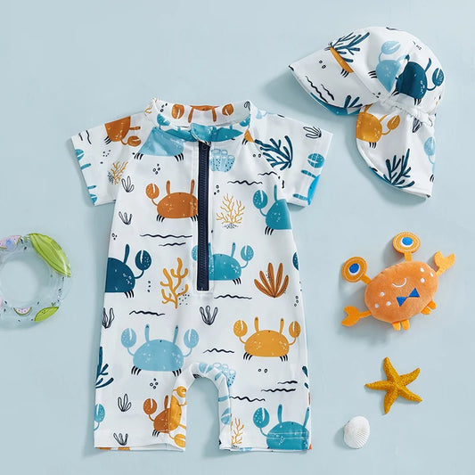 Crab-tastic Toddler Swim Set – Sun, Sea, and Smiles!